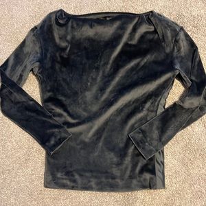 Velour sweater top